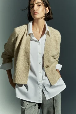 Bluse mit Puffärmeln