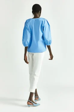 Bluse mit Puffärmeln