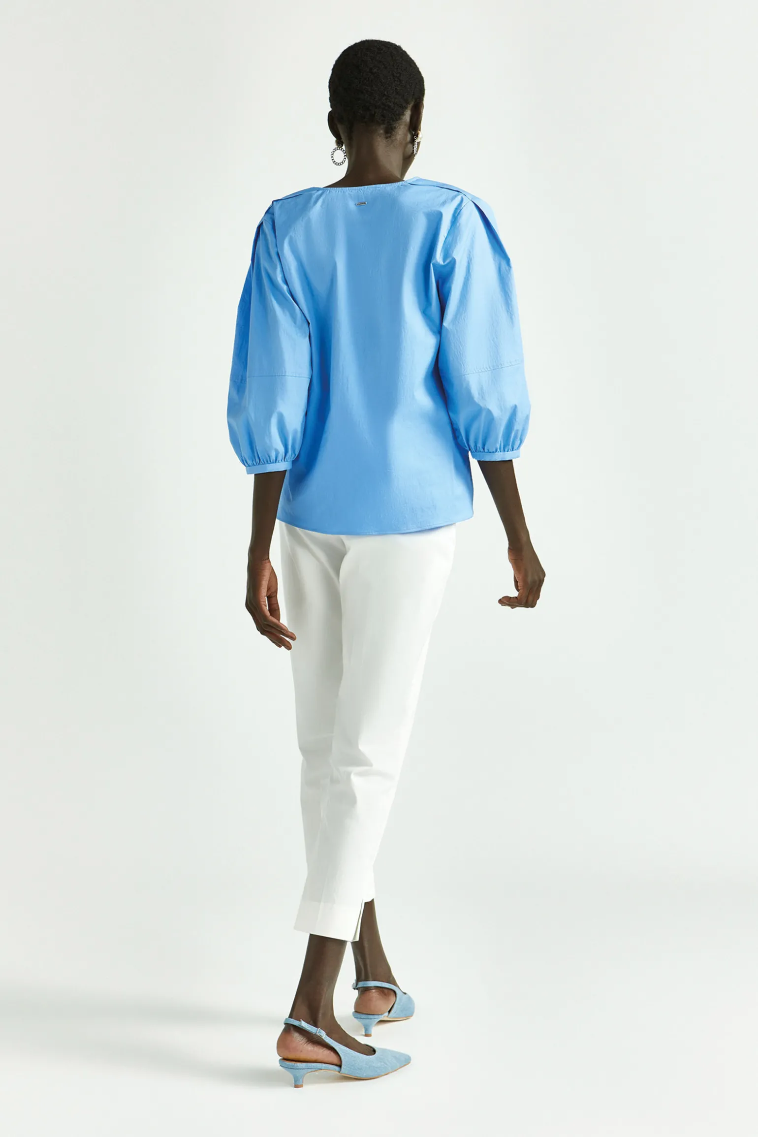 Bluse mit Puffärmeln