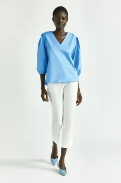 Bluse mit Puffärmeln