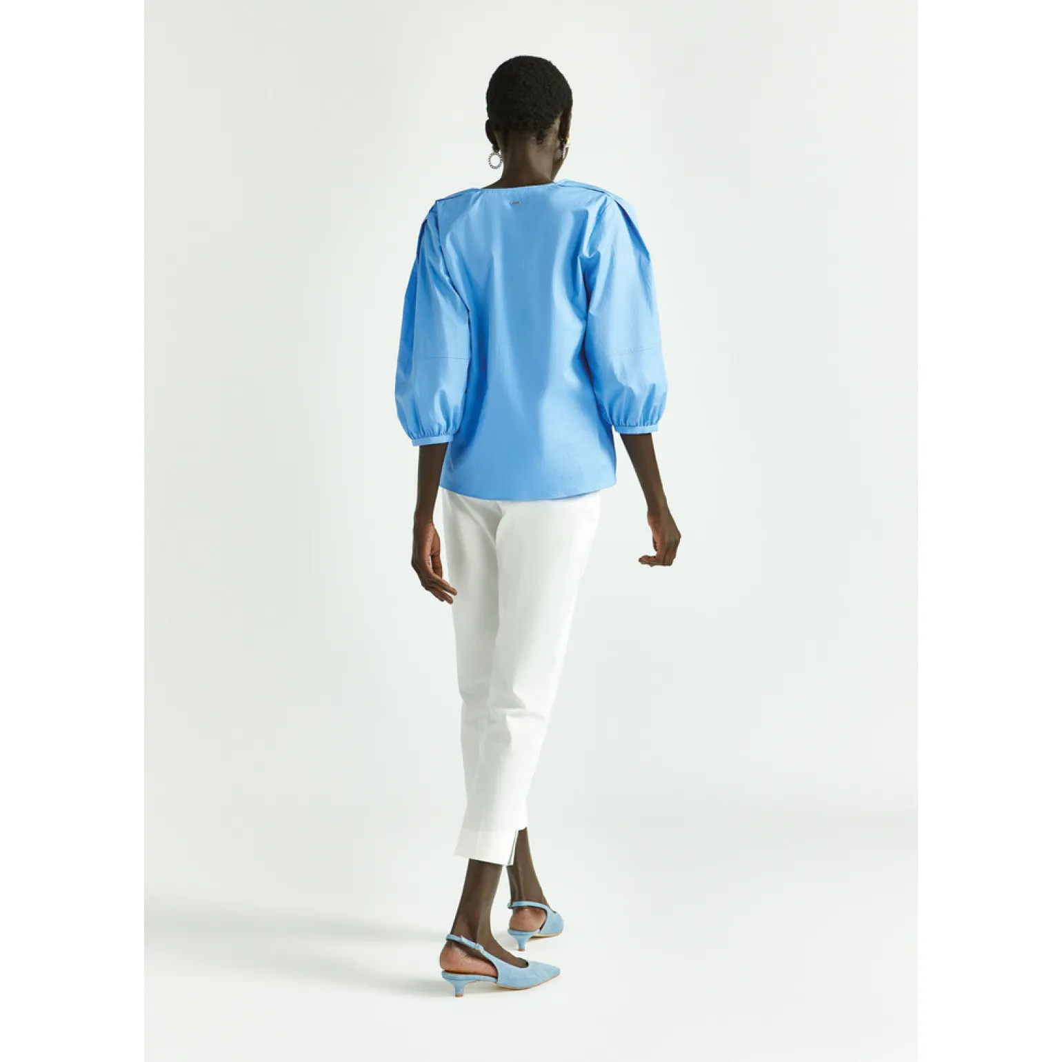 Bluse mit Puffärmeln