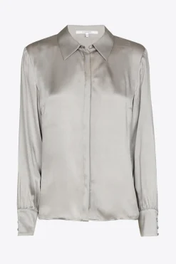 Bluse mit Seidenanteil