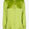 Bluse mit Seidenanteil