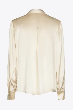 Bluse mit Seidenanteil