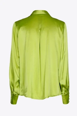 Bluse mit Seidenanteil