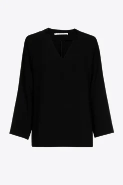 Bluse mit V-Ausschnitt