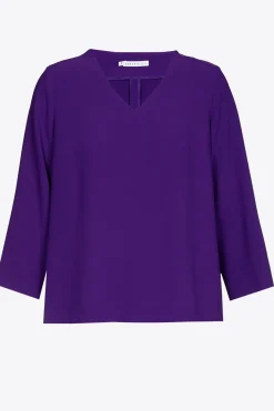 Bluse mit V-Ausschnitt