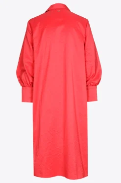 Blusenkleid aus Crinkle-Stoff
