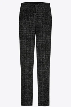Bouclé-Hose mit schmalem Bein