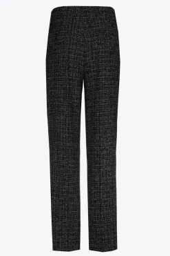 Bouclé-Hose mit schmalem Bein