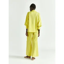 Crinkle-Hose mit weitem Bein