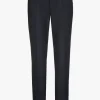 Dunkelblaue Chino Hose mit Umschlag