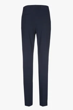 Dunkelblaue, knitterfreie Chino Hose