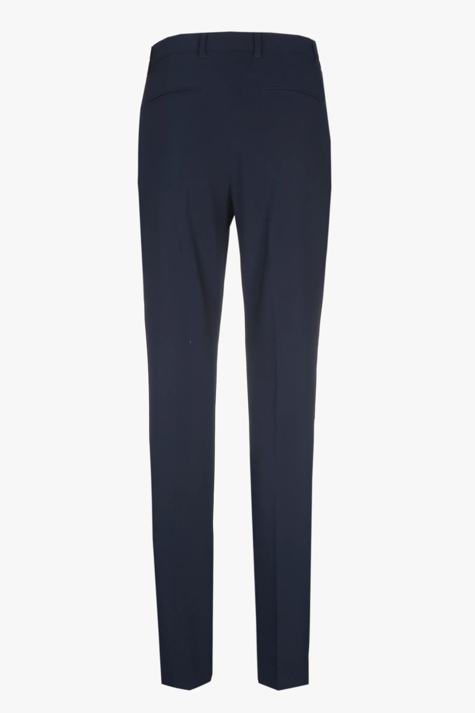 Dunkelblaue, knitterfreie Chino Hose