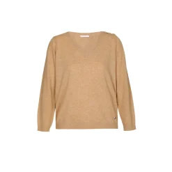 Feinstrickpullover mit V-Ausschnitt