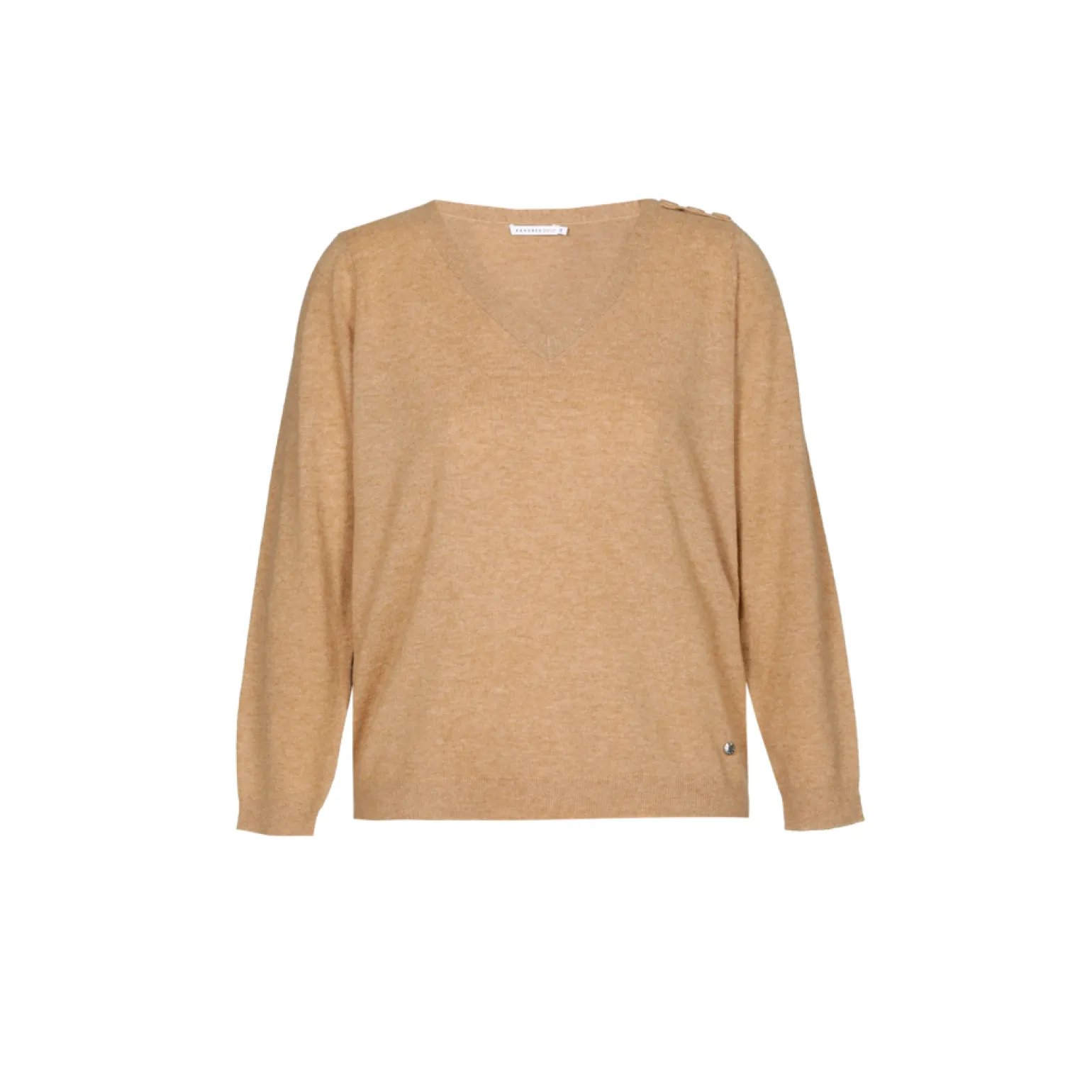 Feinstrickpullover mit V-Ausschnitt