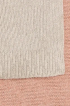Feinstrickschal mit Farbblockmuster mit Wollanteil
