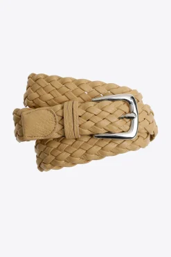 Flechtgürtel aus 100 % Leder