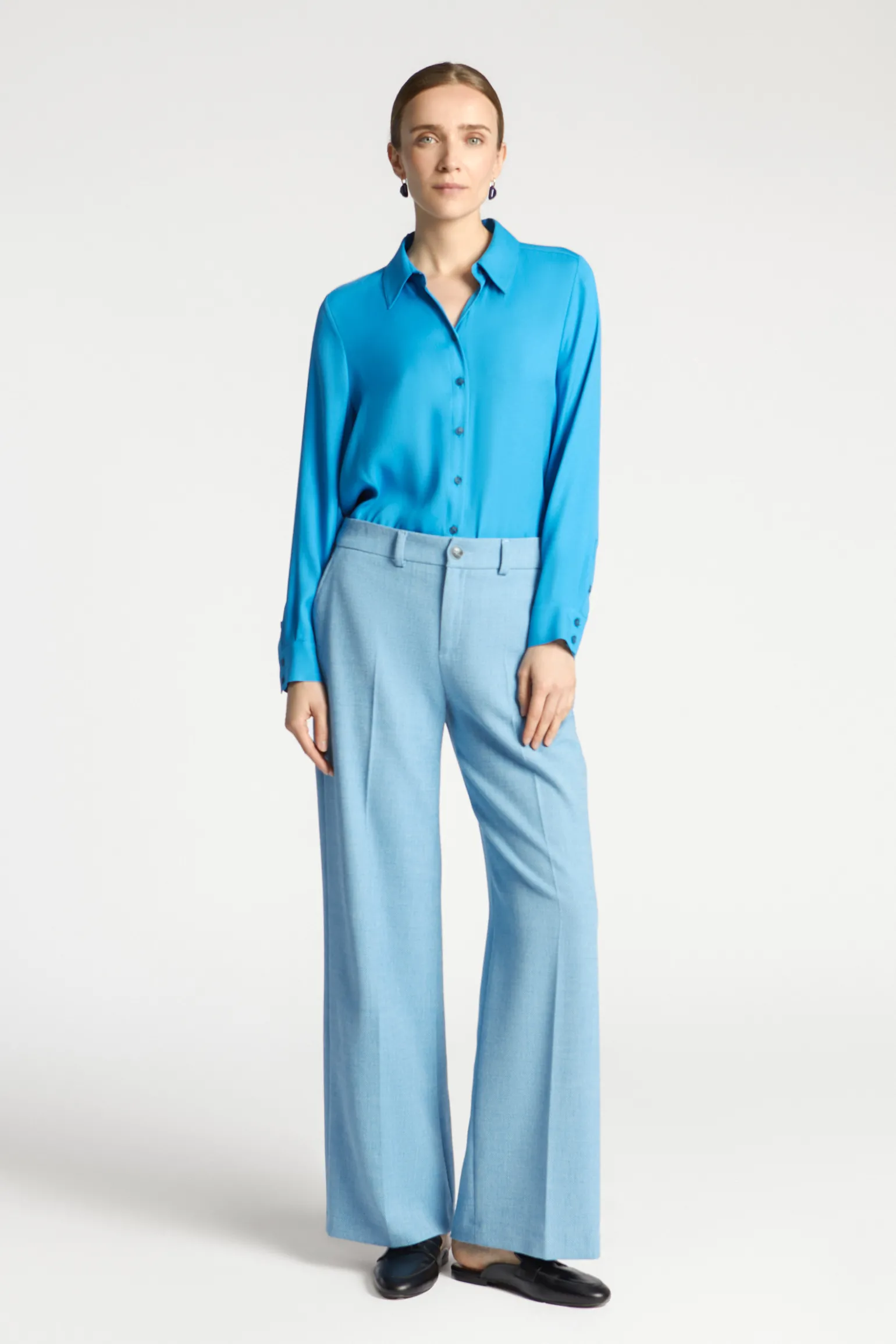 Formelle Bluse mit Hemdkragen