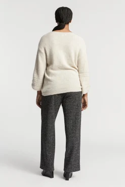 Formelle Hose aus Bouclé-Stoff