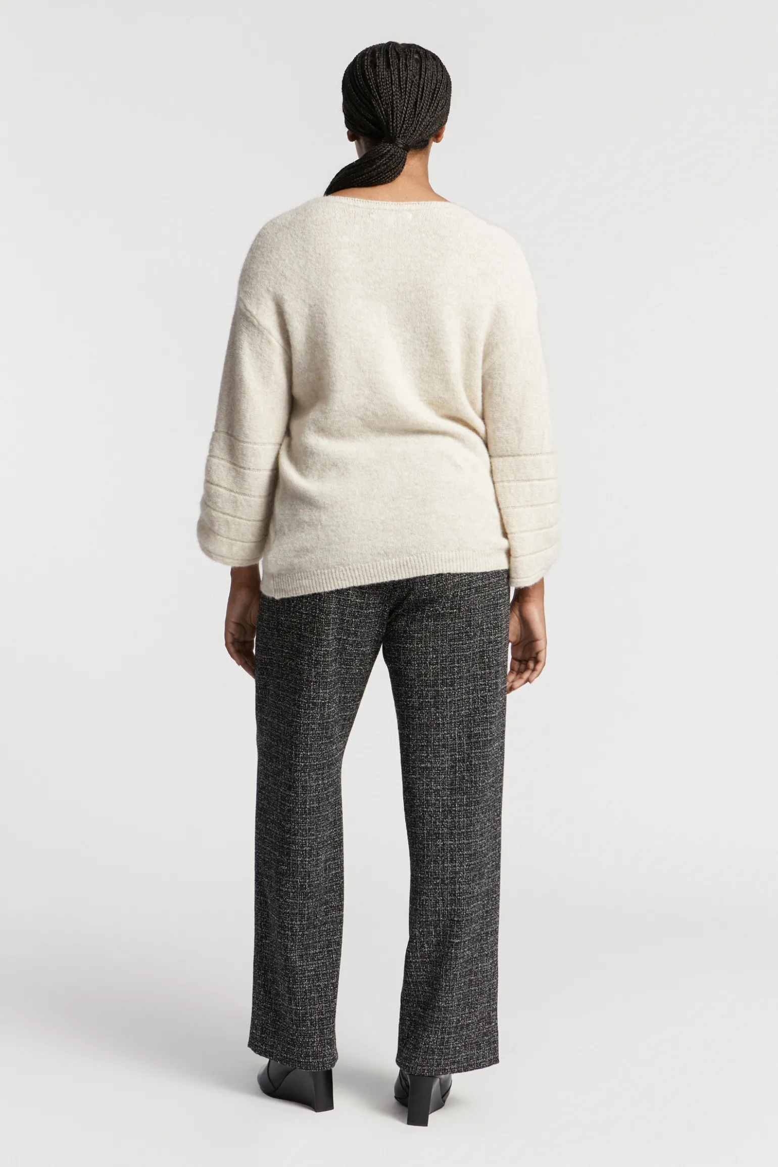 Formelle Hose aus Bouclé-Stoff