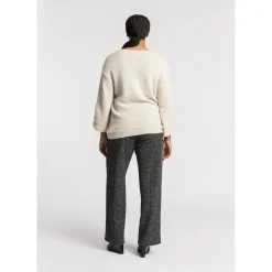 Formelle Hose aus Bouclé-Stoff