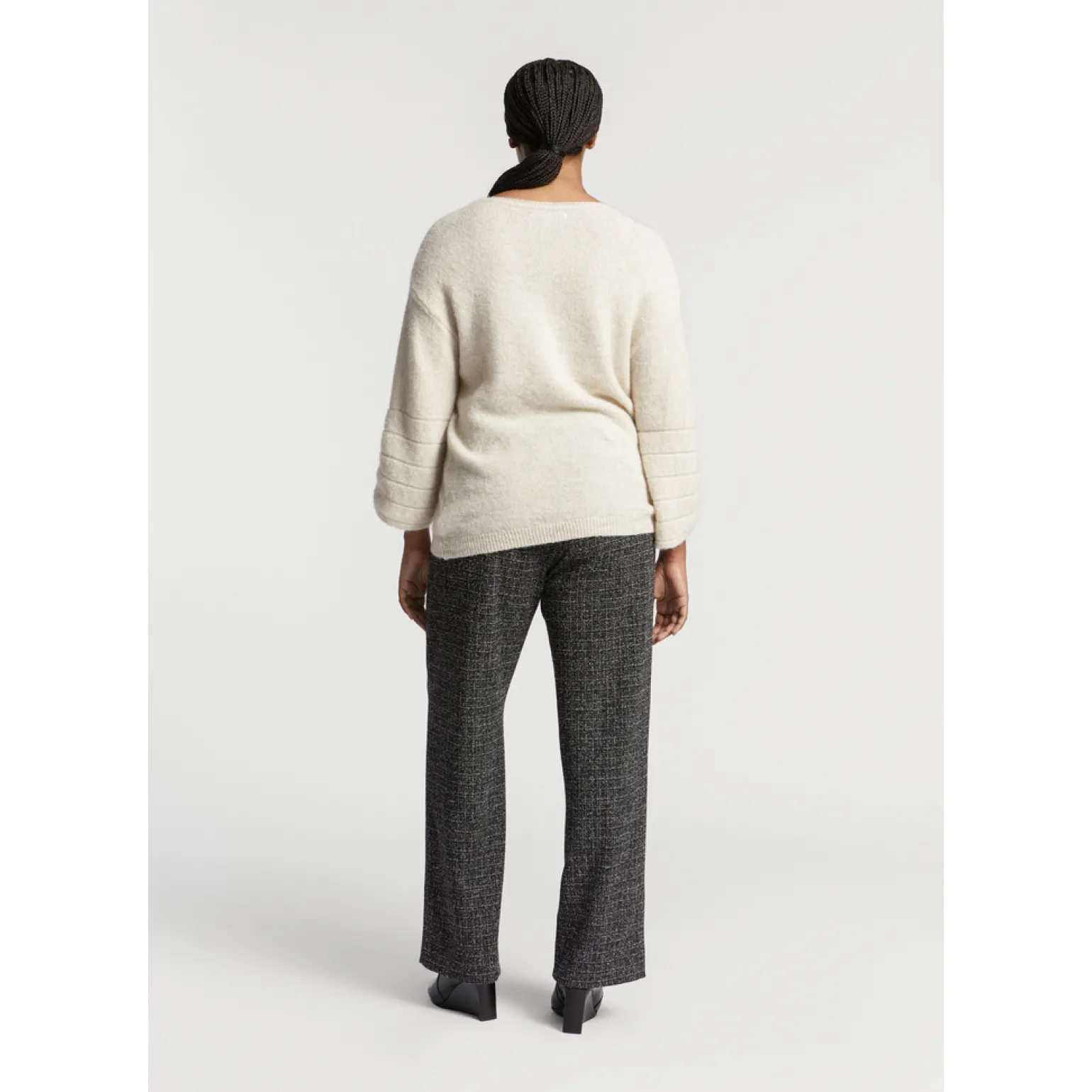 Formelle Hose aus Bouclé-Stoff