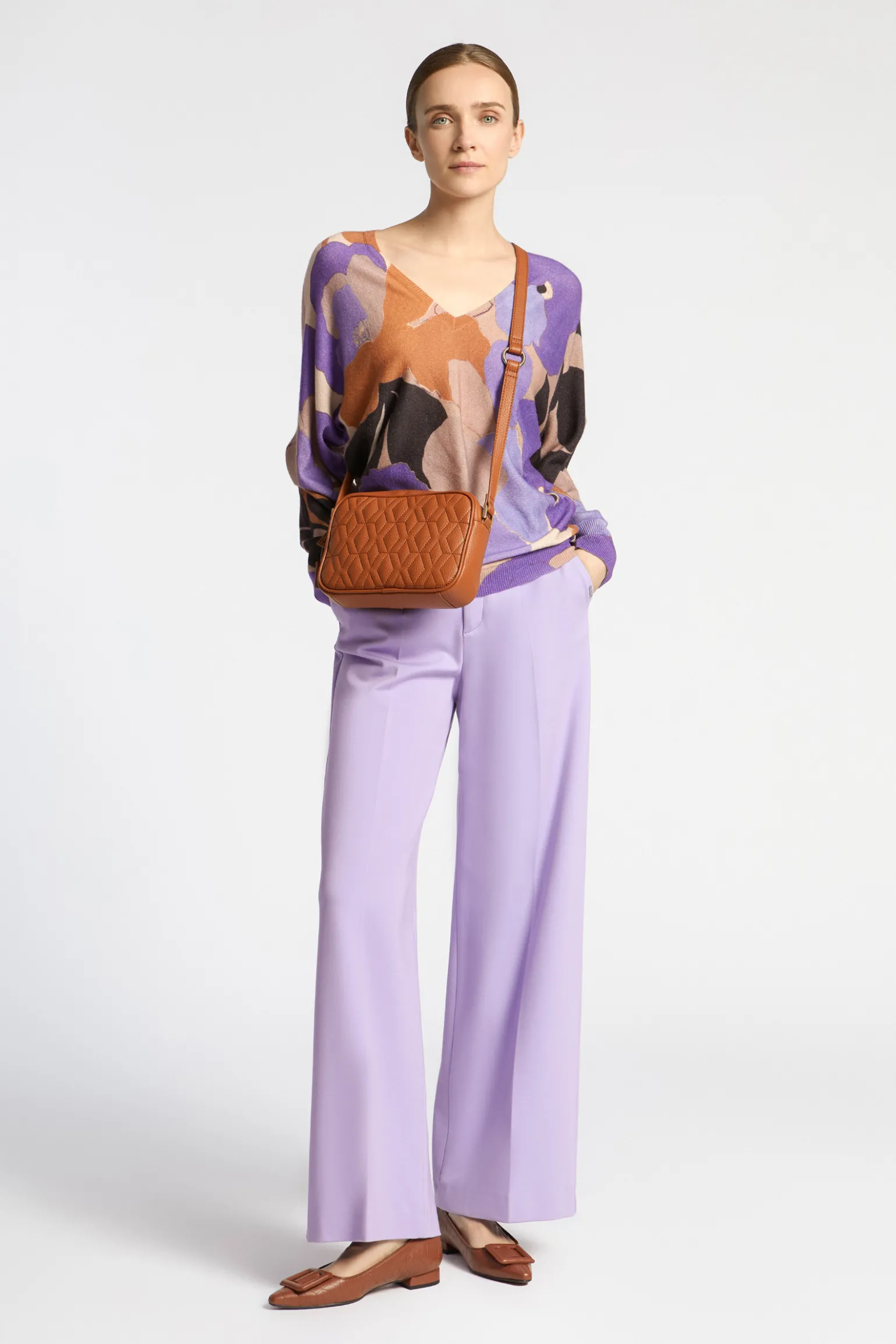 Formelle Hose mit weitem Bein