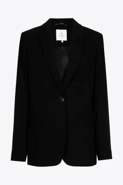 Gerade geschnittener Blazer mit Reverskragen