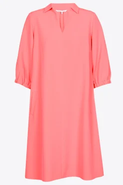 Gerade geschnittenes Kleid aus Twill