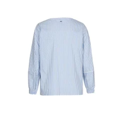 Gestreifte Bluse mit Stretchanteil