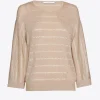 Gestreifter Pullover aus feiner Viskose