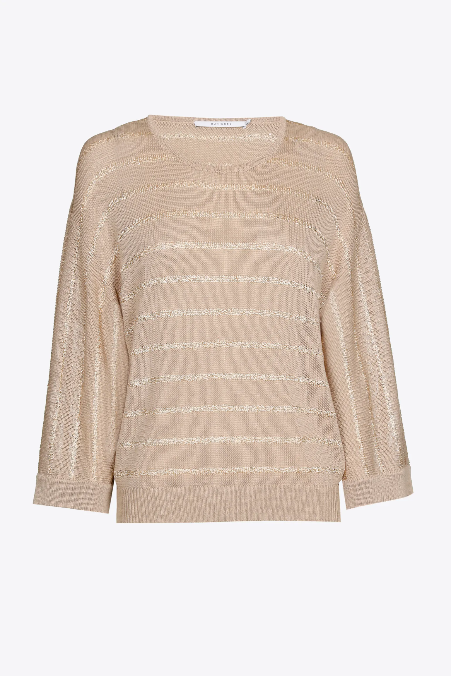 Gestreifter Pullover aus feiner Viskose