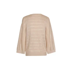Gestreifter Pullover aus feiner Viskose