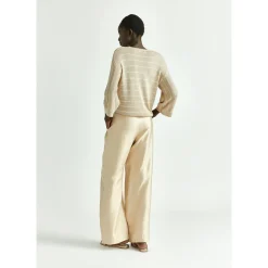 Gestreifter Pullover aus feiner Viskose