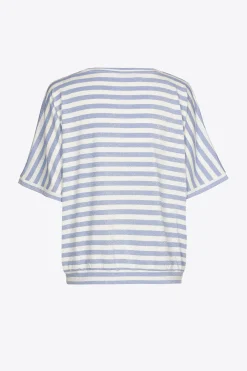Gestreiftes T-Shirt mit Lurex