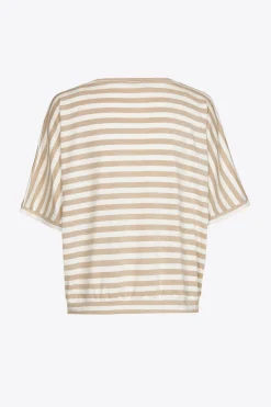 Gestreiftes T-Shirt mit Lurex