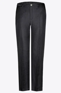 Glänzende Hose mit weitem Bein