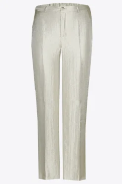 Glänzende Hose mit weitem Bein