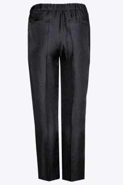 Glänzende Hose mit weitem Bein