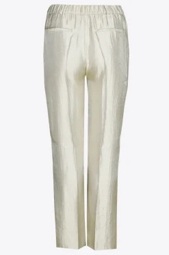 Glänzende Hose mit weitem Bein
