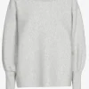 Großzügig geschnittener Pullover mit U-Boot-Ausschnitt