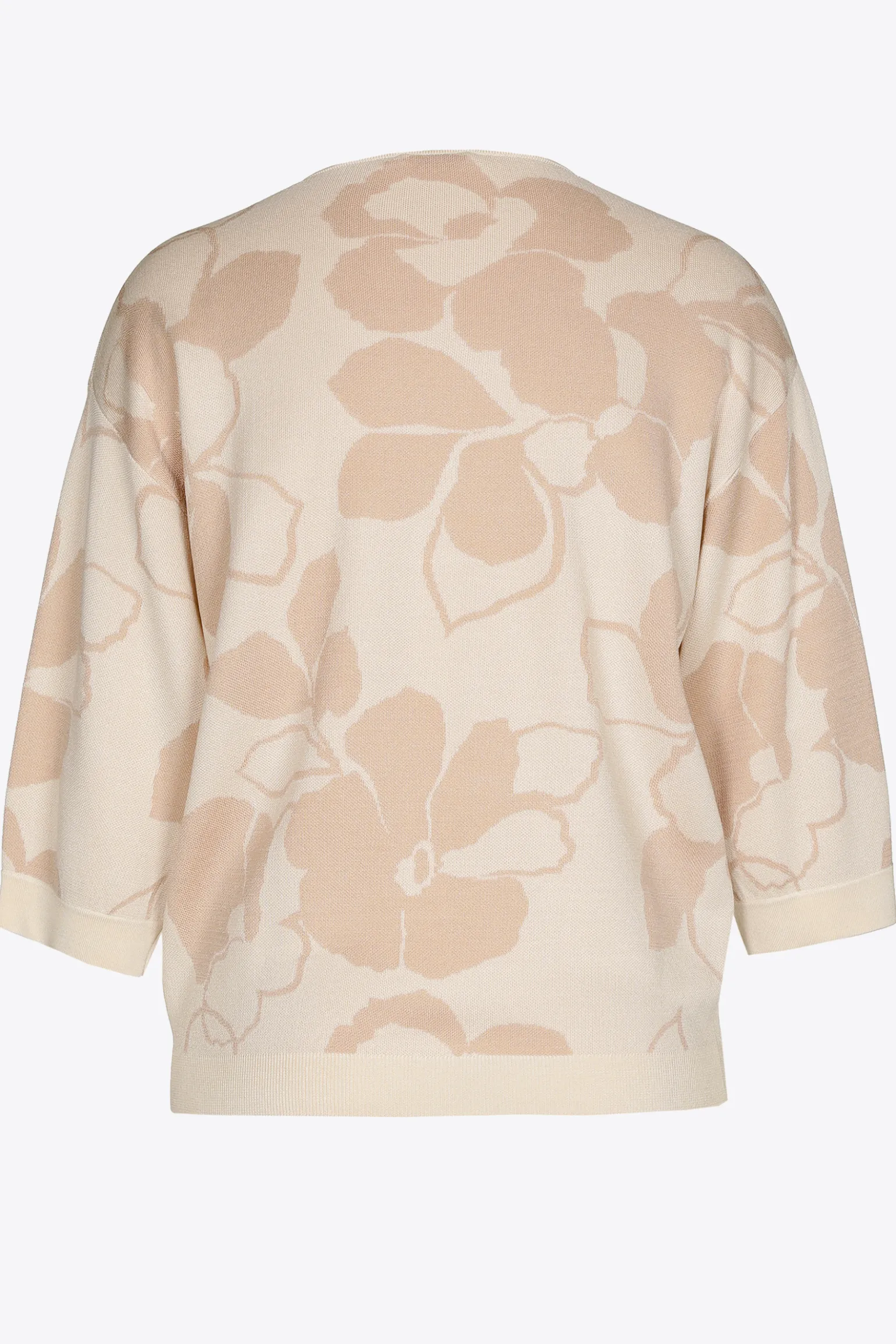 Großzügig geschnittener Pullover mit Blumenmuster