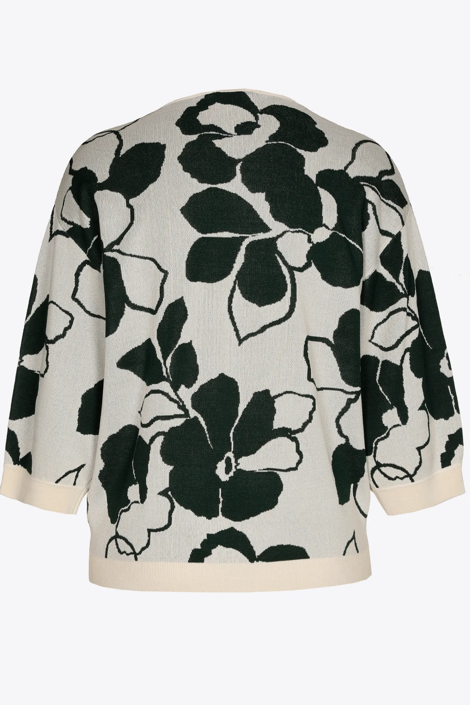 Großzügig geschnittener Pullover mit Blumenmuster