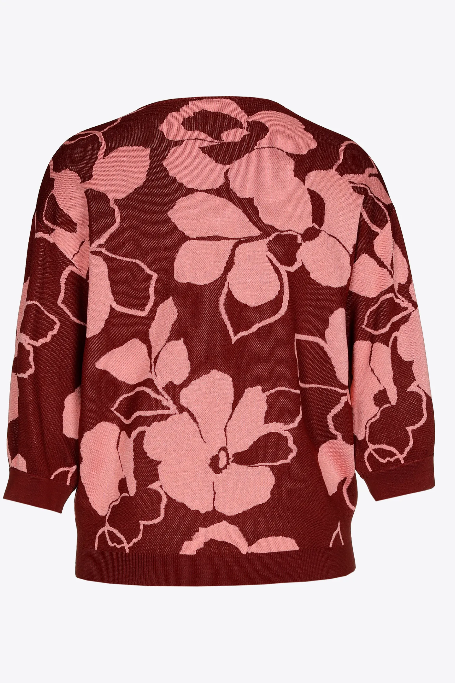Großzügig geschnittener Pullover mit Blumenmuster