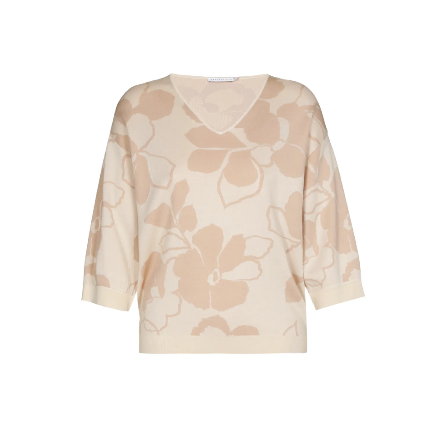 Großzügig geschnittener Pullover mit Blumenmuster