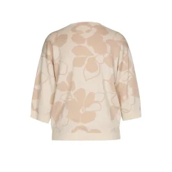 Großzügig geschnittener Pullover mit Blumenmuster