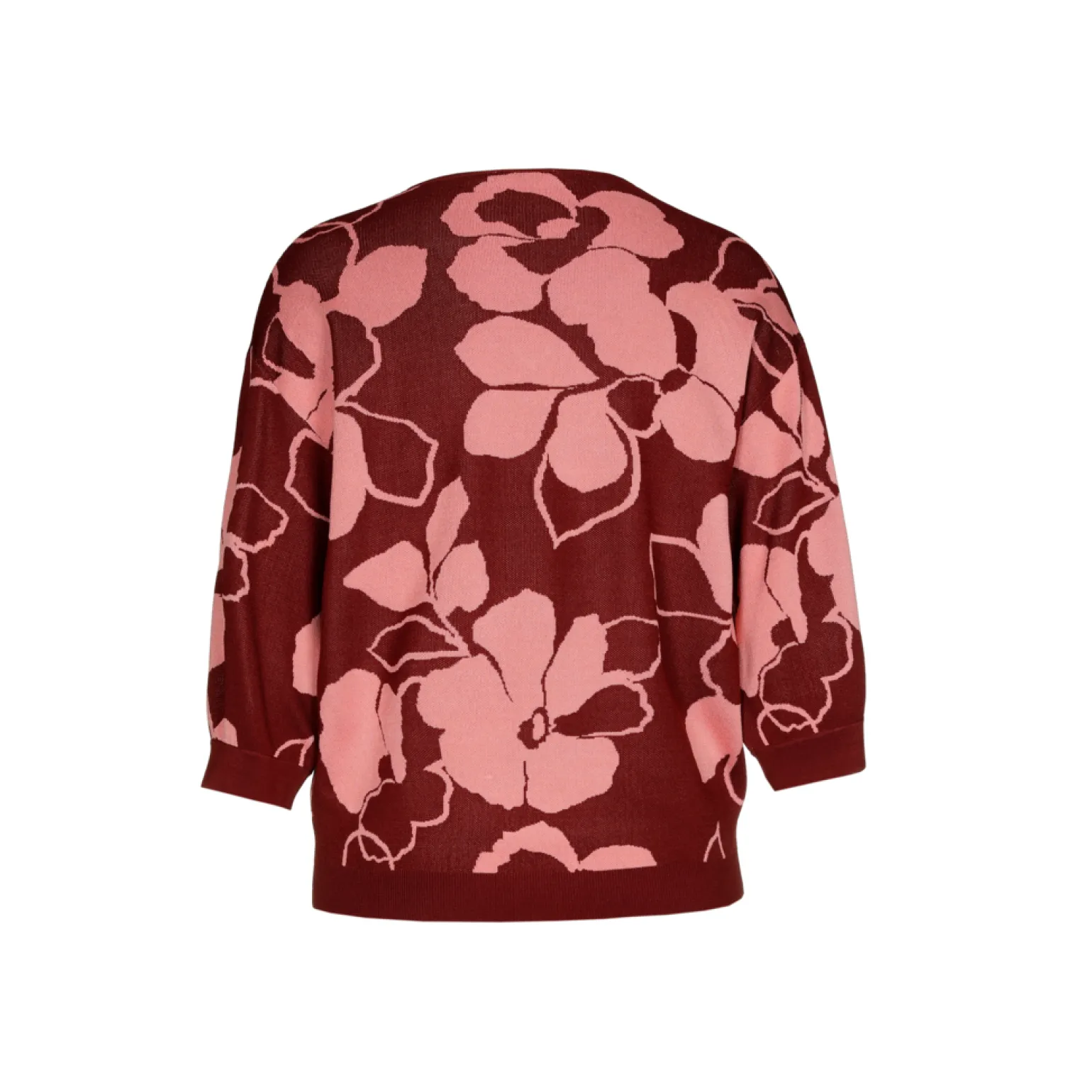 Großzügig geschnittener Pullover mit Blumenmuster