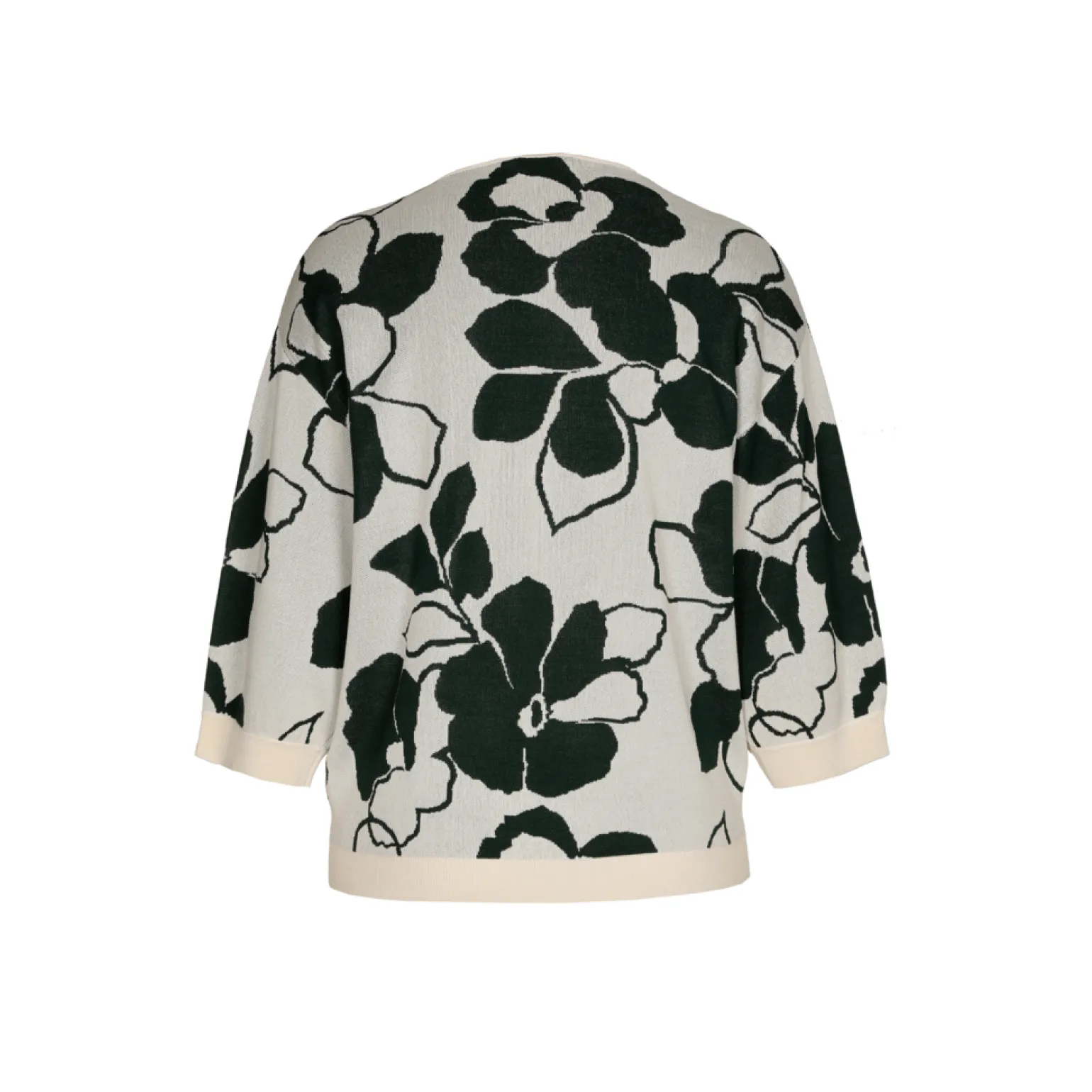 Großzügig geschnittener Pullover mit Blumenmuster