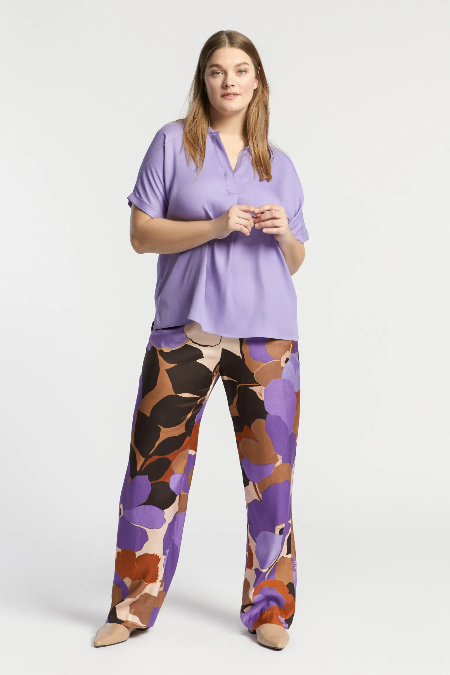 Hose mit Blumenmuster
